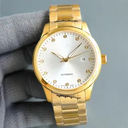 40x10mm Montre de Luxe Mens Watches 8215 حركة ميكانيكية أوتوماتيكية مصنوعة من الساعات المراقبة Diamond Watch Reloches 01