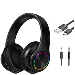 B39 Dobrável e Pluggable Cartão Sem Fio Bluetooth Headset Light-emitir Fone de Ouvido Gaming Headsets Headsethead Montado Fone de Ouvido DHL