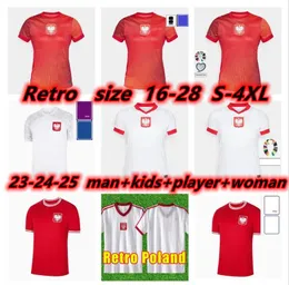 2024 2025 Polen Soccer Jerseys Lewandowski National Team 24 25 Milik Piszczek Piatek Grosicki Krychowiak Zielinski Blaszczykowski 1982 Retro Football Shirts