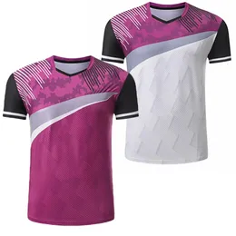 Badminton roupas esportivas das mulheres dos homens camisa de tênis de mesa qucik seco tênis topo homem menina ginásio de fitness masculino correndo camiseta 240305