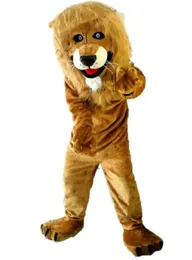 2024 Halloween Wild Long Fur Lion Mascot Traje Dos Desenhos Animados Animal Anime Tema Caráter Adulto Tamanho Natal Carnaval Festa de Aniversário Fantasia Outfit