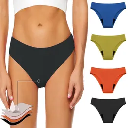 Women's Panties Menstrual Physiological Swimming Trunks Leak Proof 4 Layer High Flow Mesh Lingerie Fast Water Absorption Underwear