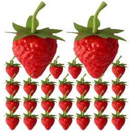 Party Decoration Simulated Strawberry Realistic Strawberries Simulation Food Toy Miniature Things Kids Toys