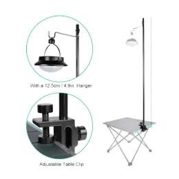 Werkzeuge Outdoor Camping Wandern zelt Faltbare Lampe Post Pole Angeln Hängenden Boden Laterne Stehen Desktop Befestigung Hängen Stativ Halterung