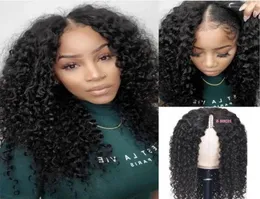 V Part Big مع عدم ترك أفرو غريب الأطوار البارلي المبتدئين سميكة 100 ترقية بشعر الإنسان U Parts Wigs Body Wave for Women1923570