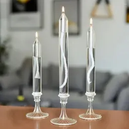 Kerzenhalter aus Glas für Tischdekompression, transparente Öllampe, nordischer Stil, Anhänger, romantischer Kerzenhalter
