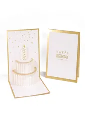 3D Pop Up Handmade Cake Greeting Cards Happy Birthday Thank You Card For Kids Children Festive Party Supplies4735804