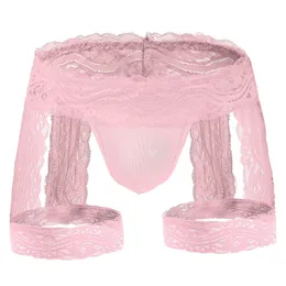 Underpants Men's Erotic Panties Lace Transparent Charming Hollow Breathable Hot Panties Sexy See Through Erotic Panties Underpants Boxer