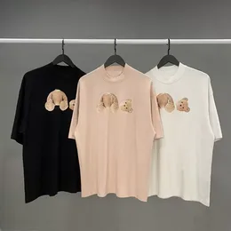 Дизайнерские футболки с надписью Palms Letter, рубашки люксового бренда, рубашки с надписью в форме сердца, хлопок с коротким рукавом, весна-лето, мужская и женская футболка с коротким рукавом