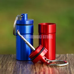 Neueste bunte Aluminium-Räuchertabak, Gewürz, Miller, Dabber, Bohrinseln, Teleskoplöffel, Aufbewahrungsflasche, Stash Seal Case, Schnupftabak, Snorter, Sniffer, Snuffer, Pfeifen, Box