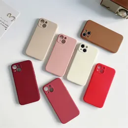 iPhone 15の液体シルシオーネケース15プラス14 13 12 11プロマックスDIYデザイナーシリコンカバーキャンディカラーコケカパリンゴ保護バンパーバック17色