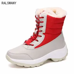 Boots Eva Light Platform Autumn and Winter Women Shoes النسخة الكورية من Snow Boots High Top بالإضافة إلى أحذية القطن الدافئة المخملية.