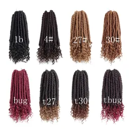 Bomb Fluffy Crochet Hair Spring Intrecciare i capelli Passion Hair Pre loop Crochet Extension sintetica7776083