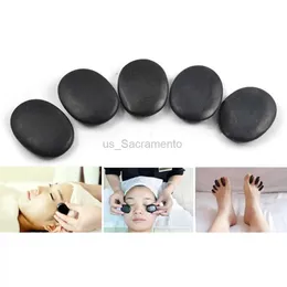 Ansikte Massager Jetting-7 Pieces/Set Safe Lava Natural 3 * 4cm Stone Energy Massage Hot Water Therapy Rock Basalt Stone Wholesale New Ankomst 240321