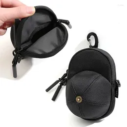 Borsa da uomo in stile giapponese con design a cartoni animati con zip frontale a tracolla minimalista quadrata con portamonete in cordura di nylon e cappuccio esterno in tessuto