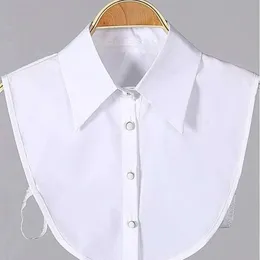 Camicia in piedi alla moda Elegante colletto finto in tinta unita Accessori per abbigliamento