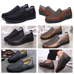 Buty Gai Sneaker Sport Clote Men Single Business Low Top But Casual Sofe Sole Kaptaki Flats Soled Men Buty Black Comfort Miękki rozmiar 38-50