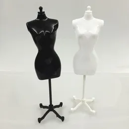 Cabeça de cabeleireiro embalagem de joias 4 peças 2 preto 2 branco manequim feminino para boneca monstro bjd roupas display diy presente de aniversário331f