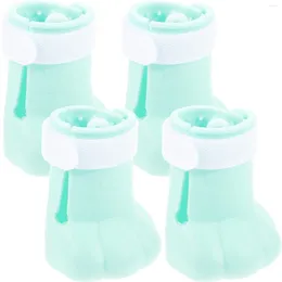 Trajes de gato 4 pcs silicone pé capa meias para gatos botas pequenas apenas botas de sílica gel para evitar arranhões