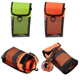 Bags Scuba Diving Gear Bag Finger Reel/SMB Safety Surface Marker Buoy Mesh Storage Pocket Snorkeling Equipment Holder Carry Pouch