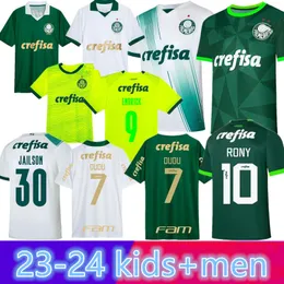 2023 2024 Palmeiras Dudu Futbol Formaları 2024 Ev Yeşil Breno Lopes Rony G.Gomez Gömlek D.Barbosa Lucas Lima G.Menino Mina G.veron Kids Kit Futbol Üniformaları