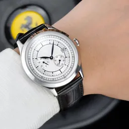 New Men 's Watch 316 스테인레스 스틸 케이스 수입 송아지 가죽 스트랩 자동 기계 운동 직경 40mm 두께 12 5mm290k