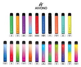 AIVONO ORIGINALE AIVONO Plus 800 sbuffi Le sigarette elettroniche usa e getta sono dotate di 3,2 ml da 30 sapori per vapori usa e getta penna 0% 2% 5% penna vape oem odm