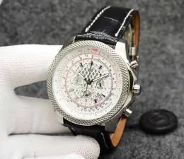 AAA Brei 2024 B05 49 mm Unitime-Uhr, Chronograph, Quarzwerk, silbernes Gehäuse, limitiertes silbernes Zifferblatt, 50. Jahrestag, Herrenuhr, Lederarmband, Herrenarmbanduhren