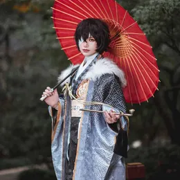 Cosplay الأزياء الأزياء Bungo Stray Dog Dazaii لعب الأدوار com dazaii مجموعة Mobile Game Dazaii اليابانية kimono لعب الأدوار com mens set labcs wigc24321