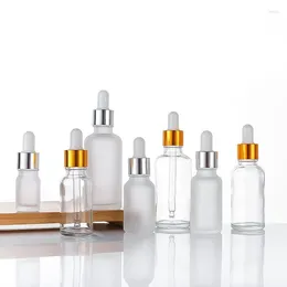 Flaskor 3 st 5/10/15/20/30/50/100 ml KLAR GLASSDROPPER -flaska med blandningslock Portable Eye Essstenial Oil