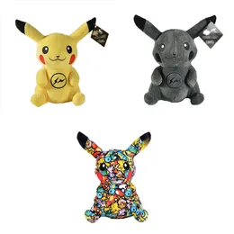 Factory wholesale price 3 styles 20cm Bikachu plush toys animation film and television peripheral dolls children's gifts