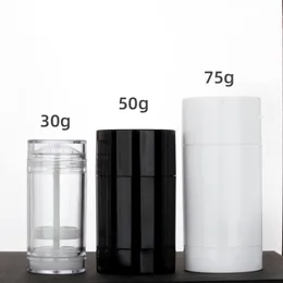 30g 50g 75g Recipiente Desodorante Loção Cosmética Fondation Bar Pacote Vazio Plástico Transparente Tubo de Cola Sólida