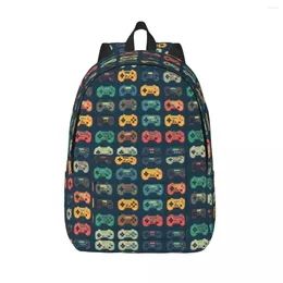 Backpack wideo kontrolery gier graczy Gamerzy College Plecaks Student Modern High School Torby