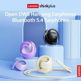 Mobiltelefonörlurar Lenovo X15Pro Ows Earphones Bluetooth 5.4 Ear Pack Sports vattentäta trådlösa hörlurar med dragkamp Q240321