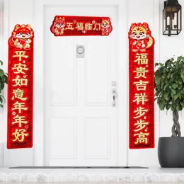 Parti Dekorasyonu Çin Dragon Yıl Beyankanı ile Banner Festival Malzemeleri Hafif Geleneksel Ev Ofis Dekor Kapısı