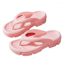 Sapatos casuais macio eva flip flops feminino verão 2024 plataforma grossa clipe toe sandálias mulher antiderrapante banheiro nuvem chinelos casa slides