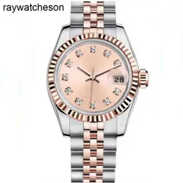 Rolaxs Watch Swiss Relógios Relógio de pulso automático N01 Womens Designer de alta qualidade 31mm 2813 Movimento 904 Aço inoxidável à prova d'água Anel de diamante Vidro de safira