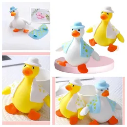 chunky duck aniime duck rubber duck toy Pinching Joy Toy Slow Rebound Decompression toy Tool for Release Duck Flour Squeezing Hat rainbow fidget mighty duck kid toy