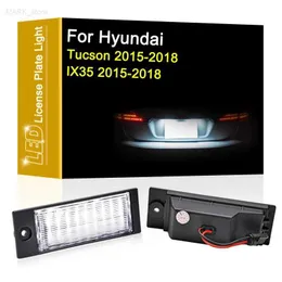 ÖVRIGA BIL LIGHTS 12V LED Digital Light for Modern Tucson IX35 2015 2016 2017 2018 White License Plate Lamp Assemblyl204