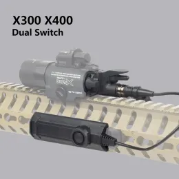 Tactical Surefire X300 X400 Ultra XH35 Weapon ficklampa Remote Dual Function Switch Hunt Constant Momental Control