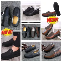 Modell Formal Designer GAI Man Black Shoes Pointed Toe Party Bankette Suits Mens Business Heel Designer Atmungsaktive Shoe EUR 38-50 Soft