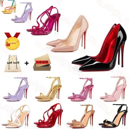 Pompki czerwone dolne obcasy designerskie damskie sukienki butów mokasyna Christiane loubiton louboutine chrześcijanie louboutins ы peep-toes sandały luksurys wysokie obcasy gorące