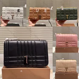 Yüksek kaliteli tasarımcı çanta kadın crossbody çanta lüks lola çanta ayarlanabilir zincir kayış pullu altınlogo deri taşınabilir bir omuz crossbody çanta kuzu çantası