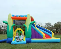 4.3x3.7x2.7mH atacado fábrica atacado personalizado bouncer casa inflável salto castelo bouncy salto com slide para crianças uso doméstico