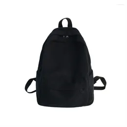 Sacos de ombro moda feminina bookbag algodão mulheres mochila para adolescentes menina faculdade homens preto saco de escola estudante