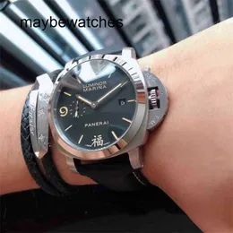 Panerai Luminors vs Factory najwyższej jakości automatyczny zegarek P.900 Automatyczne zegarek Top Clone Sapphire Mirror 44 mm 13 mm importowane skórzane opaski projektanci nadgarstka MNI5