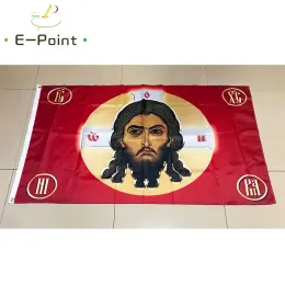 Tillbehör Ryssland Jesus Kristus religion Tro ansikte flagga 2ft*3 ft (60*90 cm) 3ft*150*150 cm) Storlek Juldekorationer för hemmet