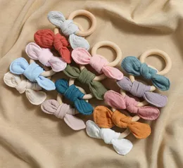 Baby Pacifiers Natural Wooden Cotton Newborn Teeth Practice Toys Infant Feeding Food Grade Soother Accessories B53006381139