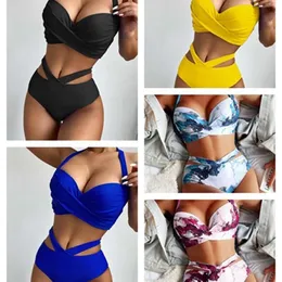 Designer Badeanzug Frauen Bikini Sets 22 Jahre Bikini Split Badeanzug Stahlarmband Fashion sexy gedruckte Hochtaille Bikini Bikini Bikini Badeanzug