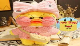 Animali di peluche ripieni 30 cm Peluche Pato Lalafanfan Anatra Peluche Kawaii Peluche Anatra Abbraccio Animali carini Peluche Giocattoli per bambini Gi2563567